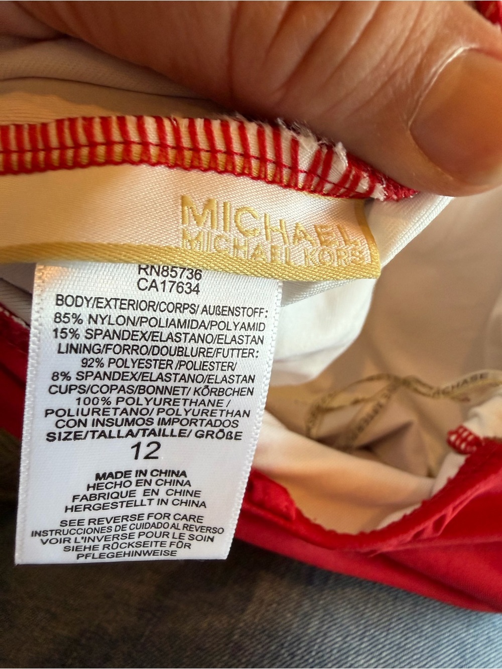 Michael Kors One Shoulder Swimsuit NWT - Picture 8 of 8